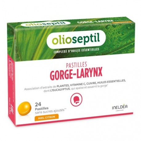 Olioseptil Pastilles Gorge-Larynx Miel Citron 3700225603341