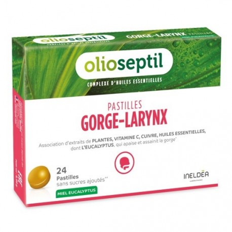 Olioseptil Pastilles Honey and Eucalyptus Throat and Larynx 3700225603259