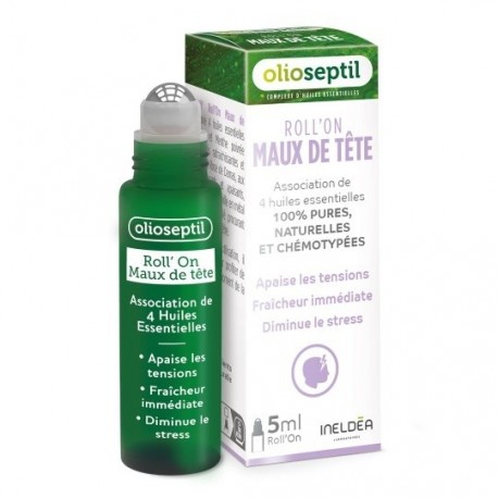 Olioseptil Roll’on Maux de Tête 5 ml 3700225603419