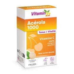 Ineldea Acérola 1000 Vitamine C 24 Comprimés 3700225600807