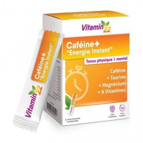 Vitamin'22 Cafeine+ 14 Sticks 3700225600814