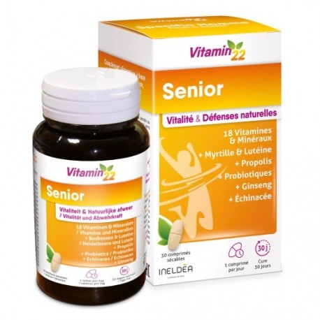 Vitamin'22 Senior 30 Tablets 3700225600869