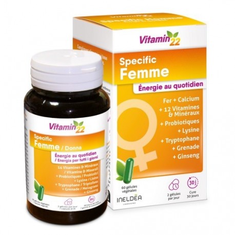Vitamin'22 Specific Femme 60 Gélules 3700225600784