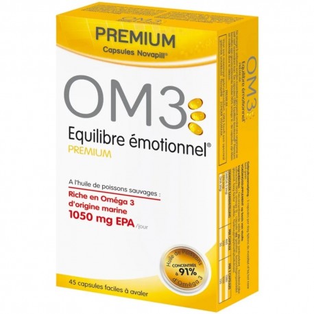 OM3 Équilibre Émotionnel Premium 45 Capsules 5425013130059