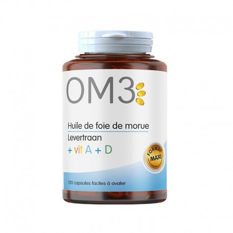 OM3 Huile de Foie de Morue 120 Capsules 3428883920500