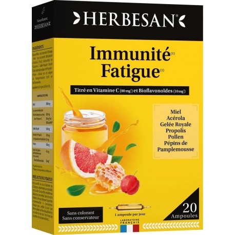 Herbesan Immunity Fatigue 20 Vials 3428883628208