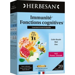 Herbesan Immunité Fonctions Cognitives 20 Ampoules 3428883627607