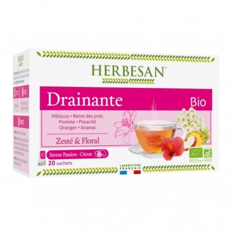 Herbesan Infusion Organic Draining 20 Sachets 3428883657901