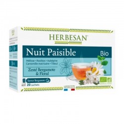 Herbesan Infusion Bio Nuit Paisible 20 Sachets