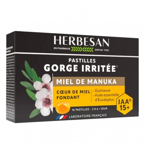 Herbesan Irritated Throat Lozenges 16 Lozenges 3428883620608