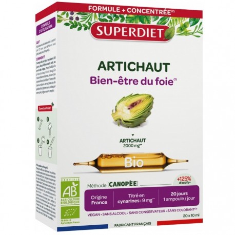 Superdiet Artichoke Organic 20 Vials 3428881221500