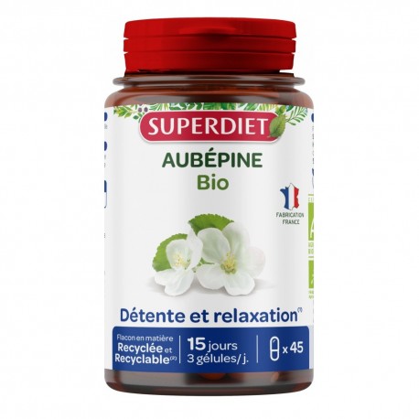Superdiet Aubépine Bio 45 Gélules 3428881160601