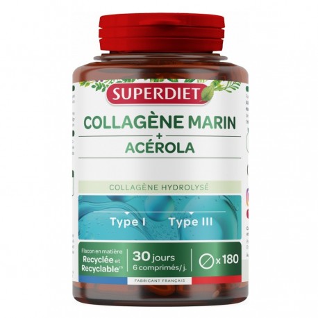 Superdiet Marine Collagen Acerola 180 Tablets 3428881160007