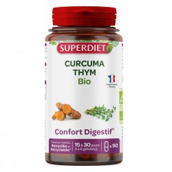 Superdiet Turmeric Thyme Organic 90 Capsules 3428881146100