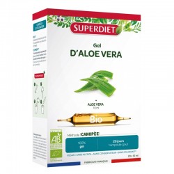 Superdiet Gel d'Aloe Vera Bio 20 Ampoules 3428881232902
