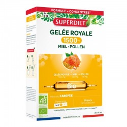 Superdiet Royal Jelly 1500mg Honey Pollen Organic 20 Vials 3428881233107
