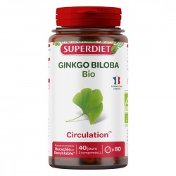 Superdiet Ginkgo Biloba Bio 80 Comprimés