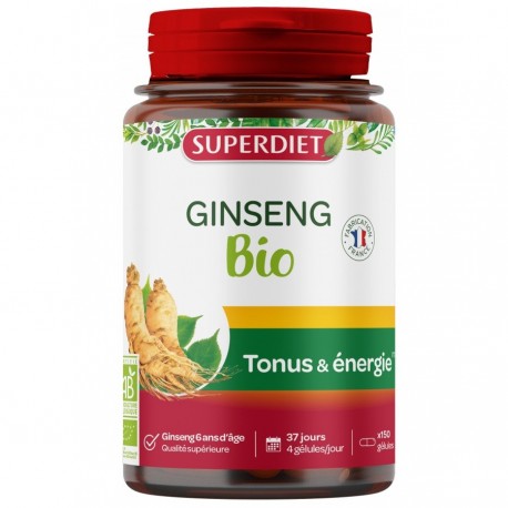 Superdiet Ginseng Bio 150 Gélules 3428881160106