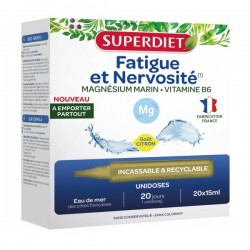 Superdiet Magnésium Marin Vitamine B6 20 Unidoses 3428881272601