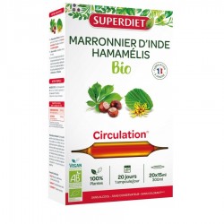 Superdiet Marronnier d'Inde Hamamélis Bio 20 Ampoules