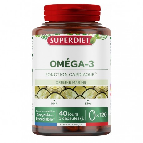 Superdiet Oméga 3 120 Capsules 3428881125709