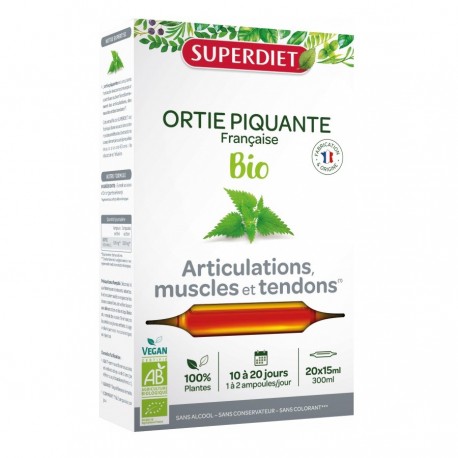 Superdiet Ortie Piquante Bio 20 Ampoules 3428881222507