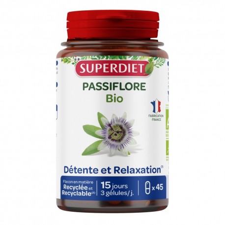 Superdiet Passionflower Organic 45 Capsules 3428881152903