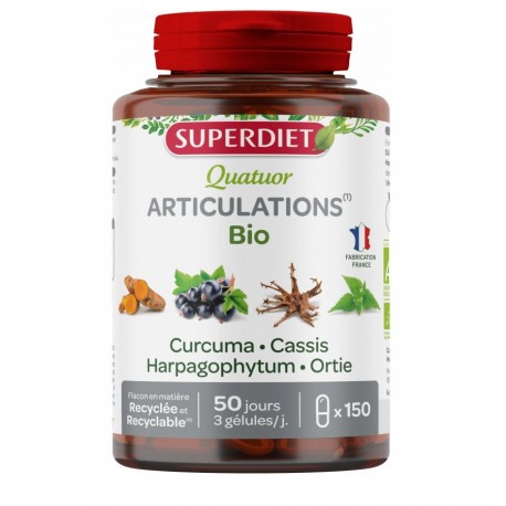 Superdiet Quatuor Joints Organic 150 Capsules 3428881136002