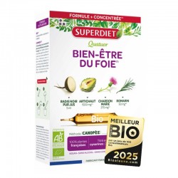 Superdiet Quatuor Liver Well-being Organic 20 Vials