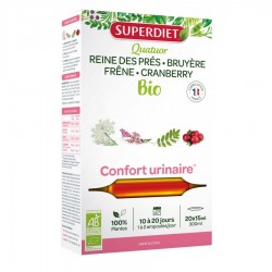 Superdiet Quatuor Confort Urinaire Bio 20 Ampoules