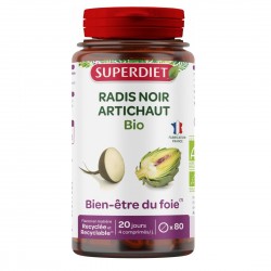 Superdiet Radis Noir Artichaut Bio 80 Comprimés 3428881115809