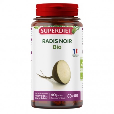 Superdiet Radis Noir Bio 80 Comprimés 3428881115700