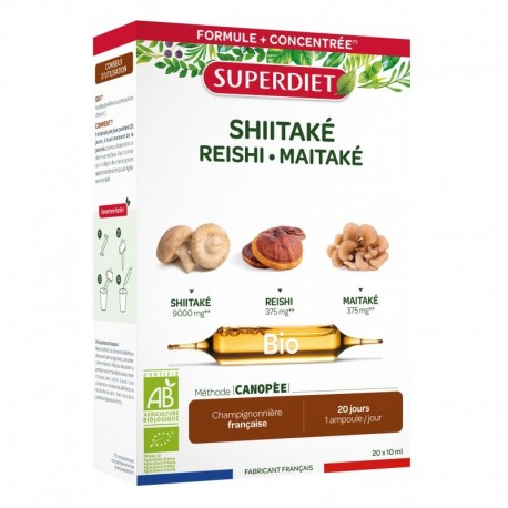 Superdiet Shiitaké Bio 20 Ampoules 3428881225805