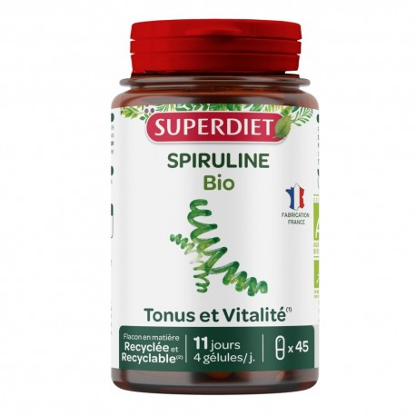 Superdiet Spirulina Organic 45 Capsules 3428881134305