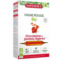 Superdiet Vigne Rouge Bio 20 Ampoules