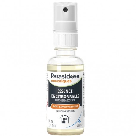 Parasidose Moustiques Spray Environnement Essence de Citronnelle 30 ml 3518646042799