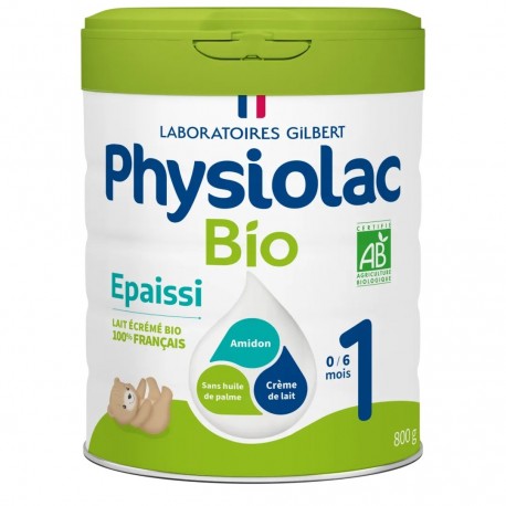 Physiolac Bio 1 Thickened formula 0 to 6 Months 800 g 3518646124488