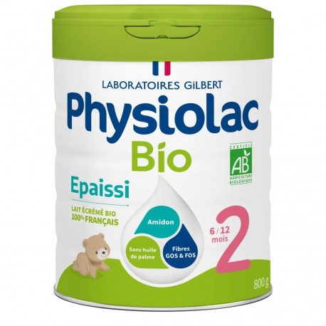 Physiolac Bio 2 Thickened Formula 6 to 12 Months 800 g 3518646124495