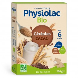 Physiolac Bio Cereals Cocoa 6 Months 200 g 3518646124525