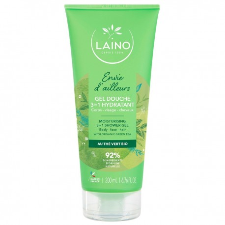 Laino Gel Douche 3en1 Hydratant au Thé Vert Bio 200 ml 3273816029795