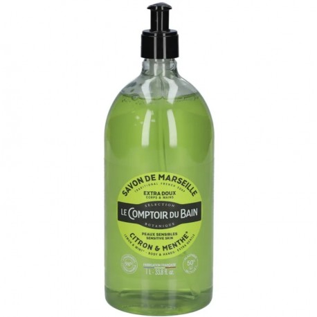 Le Comptoir du Bain Savon de Marseille Citron Menthe 1 L 3616828844435