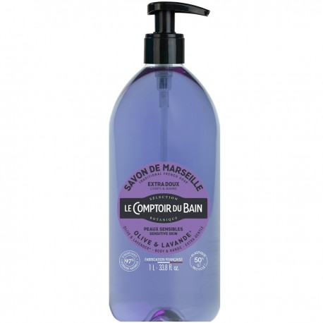 Le Comptoir du Bain Savon de Marseille Olive Lavande 1 L 3616828844442