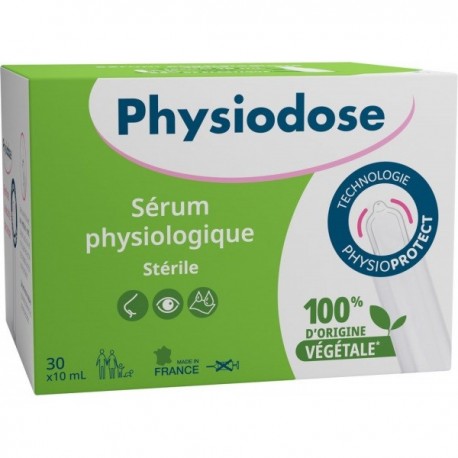 Physiodose Sterile Physiological Serum 30 Vegetable Single-Dose 10 ml 3518646267376