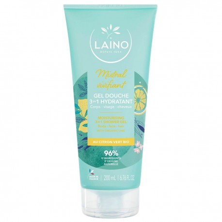 Laino Gel Douche 3en1 Hydratant au Citron Vert 200 ml 3616826021210