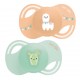 Luc et Léa Collection Duo Sucettes Anatomiques Extra-Fines 6-18 Mois - Lama et Cactus 3518646352553