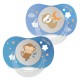 Luc et Léa Essentiel Duo Anatomical Night Soothers +18 Months - Sloth and Monkey 3518646352744