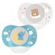 Luc et Léa Essentiel Duo Anatomical Night Soothers 0-6 Months - Bear and Elephant 3518646352720