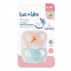 Luc et Léa Physio Duo Physiological Soothers 6-18 months Bird 3518646354441