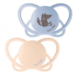 Luc et Léa Physio Duo Physiological Soothers +18 months Wolf 3518646354472