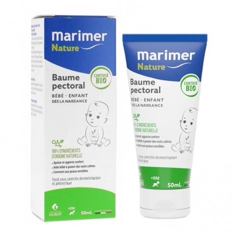 Marimer Nature Baume Pectoral Bébé Enfant Bio 50 ml 3518646673177